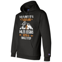 Outdoor Nature Hiking Quote Gift  Travel Boy Champion Hoodie | Artistshot