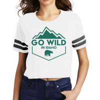 Go Wild In Idaho Cute Blue Scorecard Crop Tee | Artistshot