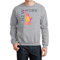 New York City   New York   Usa   Liberty Statue Of Crewneck Sweatshirt | Artistshot