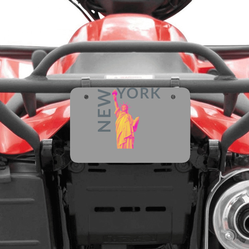 New York City   New York   Usa   Liberty Statue Of Atv License Plate | Artistshot