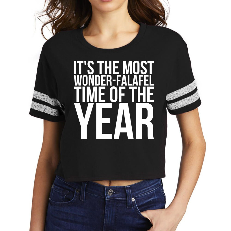 Its The Most Wonderfalafel Time Of The Year Stars Scorecard Crop Tee by shaaleatlass8 | Artistshot