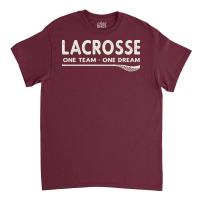 Vintage Lacrosse One Team One Dream Nostalgia Classic T-shirt | Artistshot