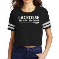 Vintage Lacrosse One Team One Dream Nostalgia Scorecard Crop Tee | Artistshot