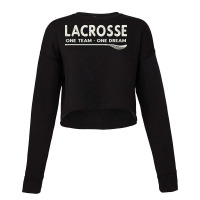 Vintage Lacrosse One Team One Dream Nostalgia Cropped Sweater | Artistshot