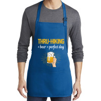 Beer Perfect Day Thruhiking Thru Hiking Hike Hiker Medium-length Apron | Artistshot