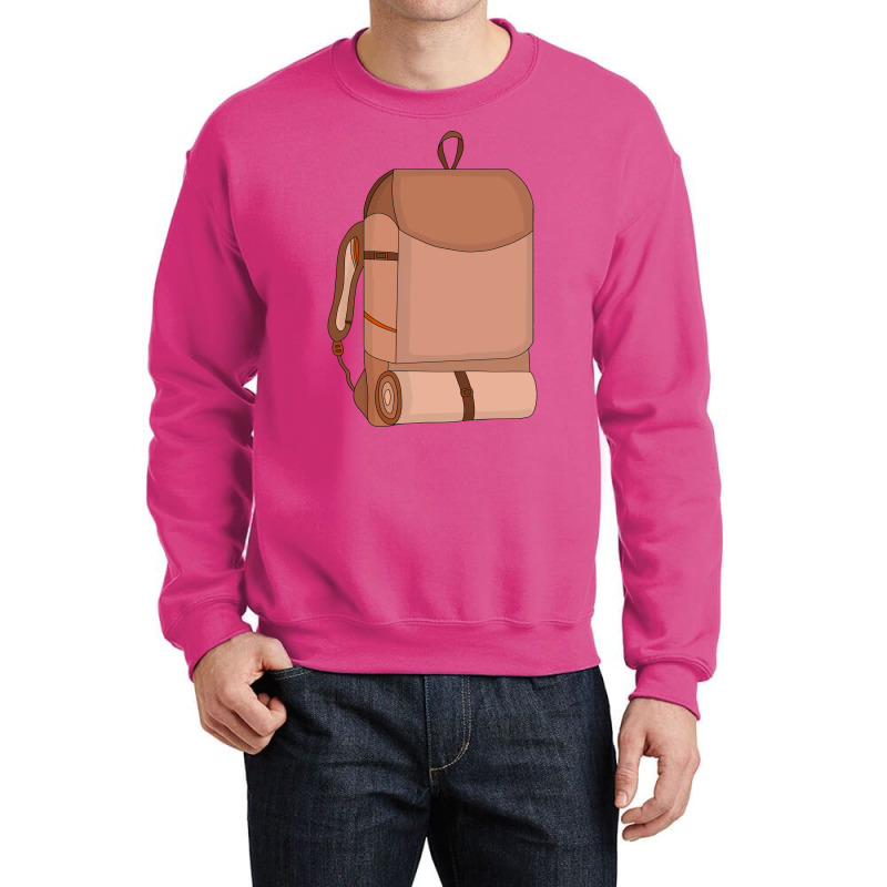 Camping Bag 70s Crewneck Sweatshirt | Artistshot