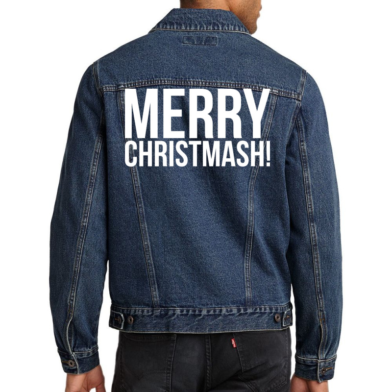 Merry Christmash Retro Men Denim Jacket | Artistshot