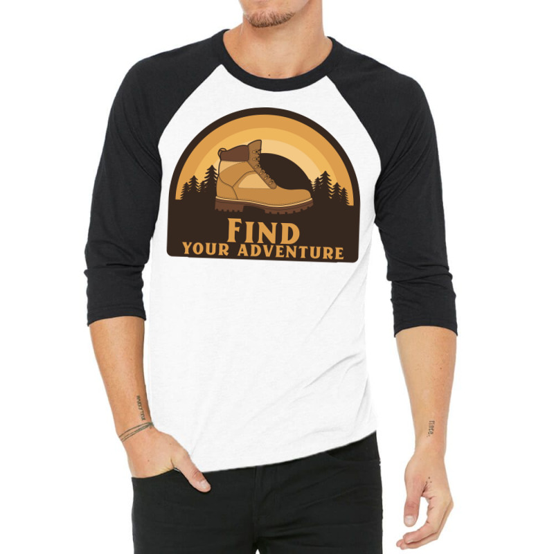 Find Your Adventure Hiking Boy 3/4 Sleeve Shirt | Artistshot