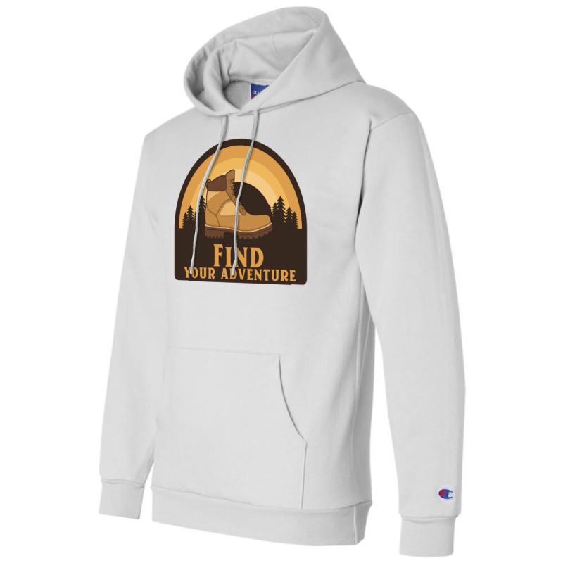 Find Your Adventure Hiking Boy Champion Hoodie | Artistshot