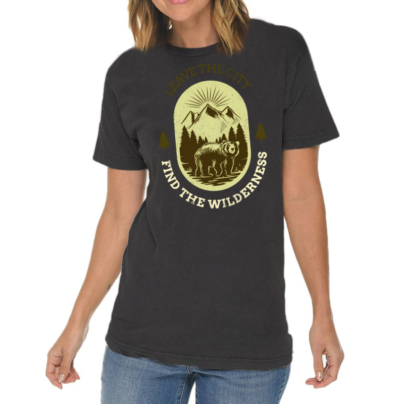 Leave The City Find The Wilderness Trending Vintage T-shirt | Artistshot