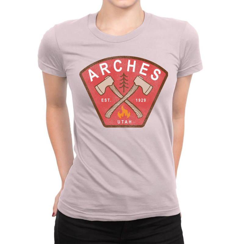 Arches National Park Utah Vintage Ladies Fitted T-Shirt by jaredoclairx | Artistshot