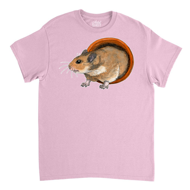 Golden Hamster In A Flower Pot Nature Classic T-shirt by cupzchewl | Artistshot