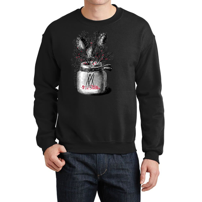 Winter Still Life With Pine Cones And Branches Ver Crewneck Sweatshirt by ranoalpasy | Artistshot