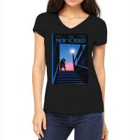 The New Yorker Edition Sept 2008 Women's V-neck T-shirt | Artistshot