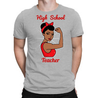 High School Teacher Woman Strong Vintage Retro Pos T-shirt | Artistshot