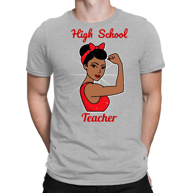 High School Teacher Woman Strong Vintage Retro Pos T-Shirt by fithennylen5 | Artistshot