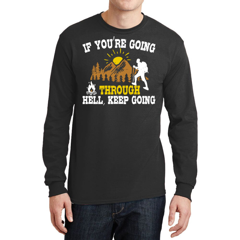 Outdoor Nature Hiking Quote Gift  Gift Yellow Long Sleeve Shirts | Artistshot