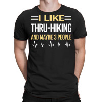 3 People Thruhiking Thru Hiking Hike Hiker Blue T-shirt | Artistshot