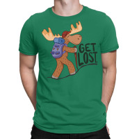 Hiking Moose Girl T-shirt | Artistshot