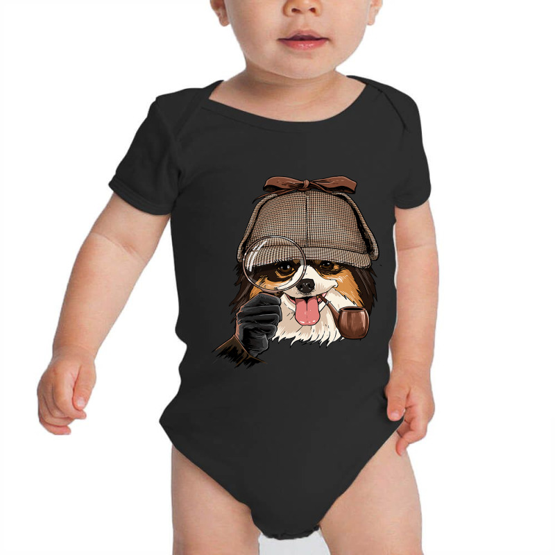 Papillon Detective Papillon Dog Lover 107 Baby Bodysuit by YadrielCarballo | Artistshot