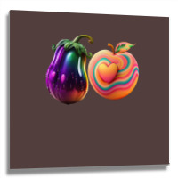 Get Your Daily Fruit And Vedge V1 No Text Boy Metal Print Square | Artistshot