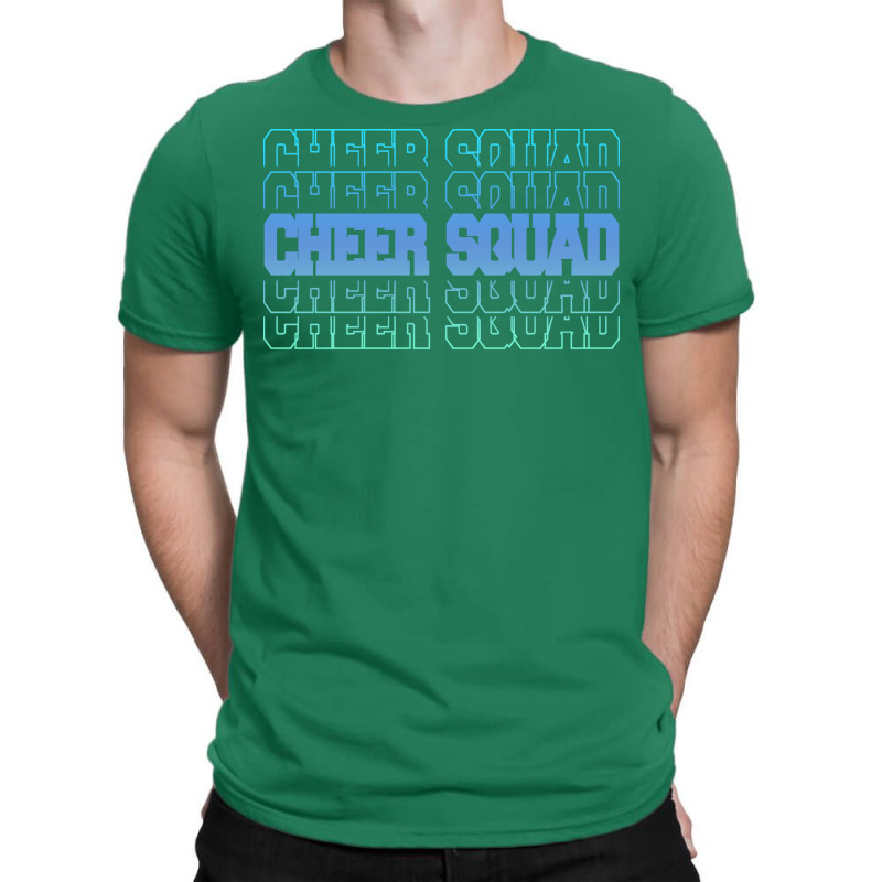 Cheer Squad In Blue Stacked Lettering Travel T-Shirt by strosesimonsf | Artistshot