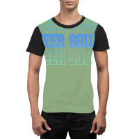 Cheer Squad In Blue Stacked Lettering Travel Graphic T-shirt | Artistshot