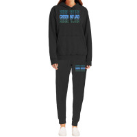 Cheer Squad In Blue Stacked Lettering Travel Hoodie & Jogger Set | Artistshot