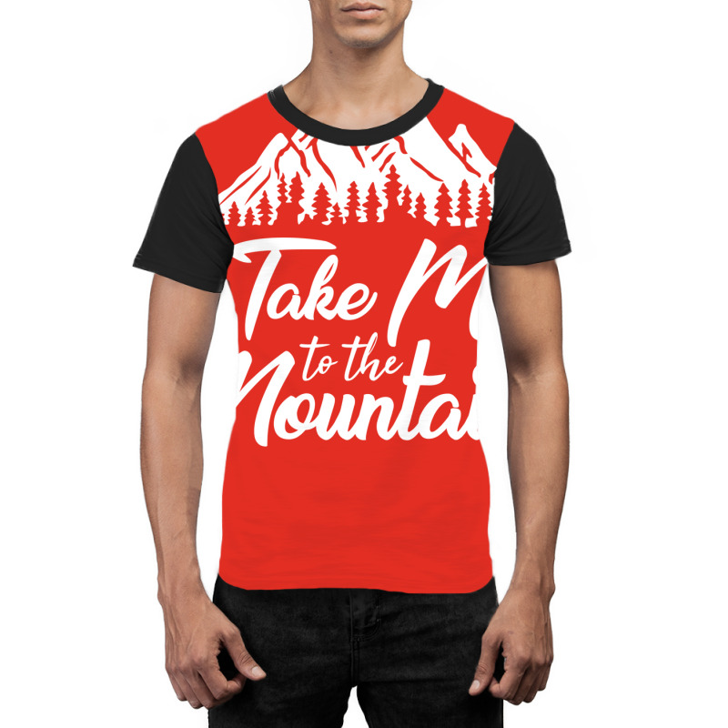 Take Me To The Mountains Retro Graphic T-shirt | Artistshot