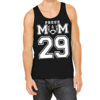 Custom Proud Football Mom Number 29 Personalized F Tank Top | Artistshot