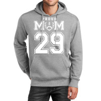 Custom Proud Football Mom Number 29 Personalized F Unisex Hoodie | Artistshot