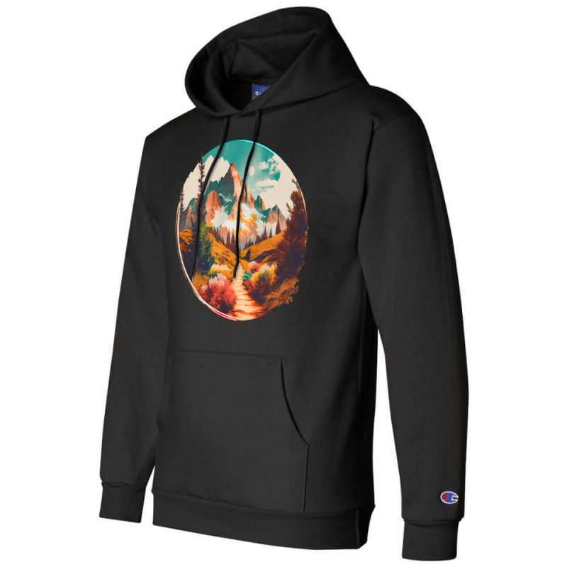 Hiking Trail Into High Alpin Mountain Boy Champion Hoodie | Artistshot