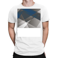 Graygender Pride Layered Translucent Angles Blue T-shirt | Artistshot