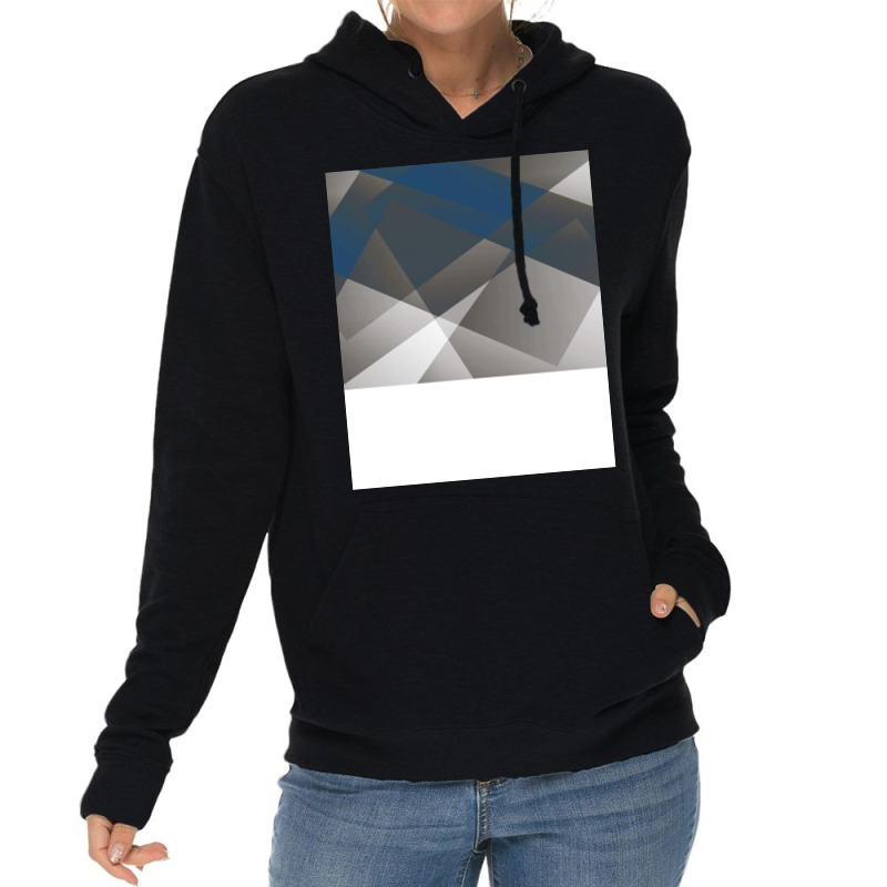 Graygender Pride Layered Translucent Angles Blue Lightweight Hoodie | Artistshot