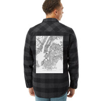 New York City United States City Map Flannel Shirt | Artistshot