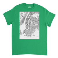 New York City United States City Map Classic T-shirt | Artistshot