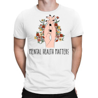 Mental Health Matters Floral Women Red T-shirt | Artistshot