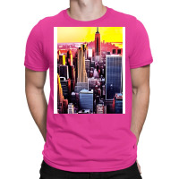 New York Skyline In Vintage Aesthetic Style T-shirt | Artistshot