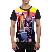 New York Skyline In Vintage Aesthetic Style Graphic T-shirt | Artistshot