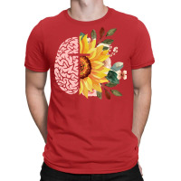 Mental Health With Cross Sunflower Jesus Christian T-shirt | Artistshot