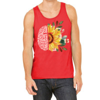 Mental Health With Cross Sunflower Jesus Christian Tank Top | Artistshot