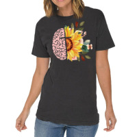 Mental Health With Cross Sunflower Jesus Christian Vintage T-shirt | Artistshot