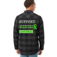 Support Mental Health Retro Flannel Shirt | Artistshot