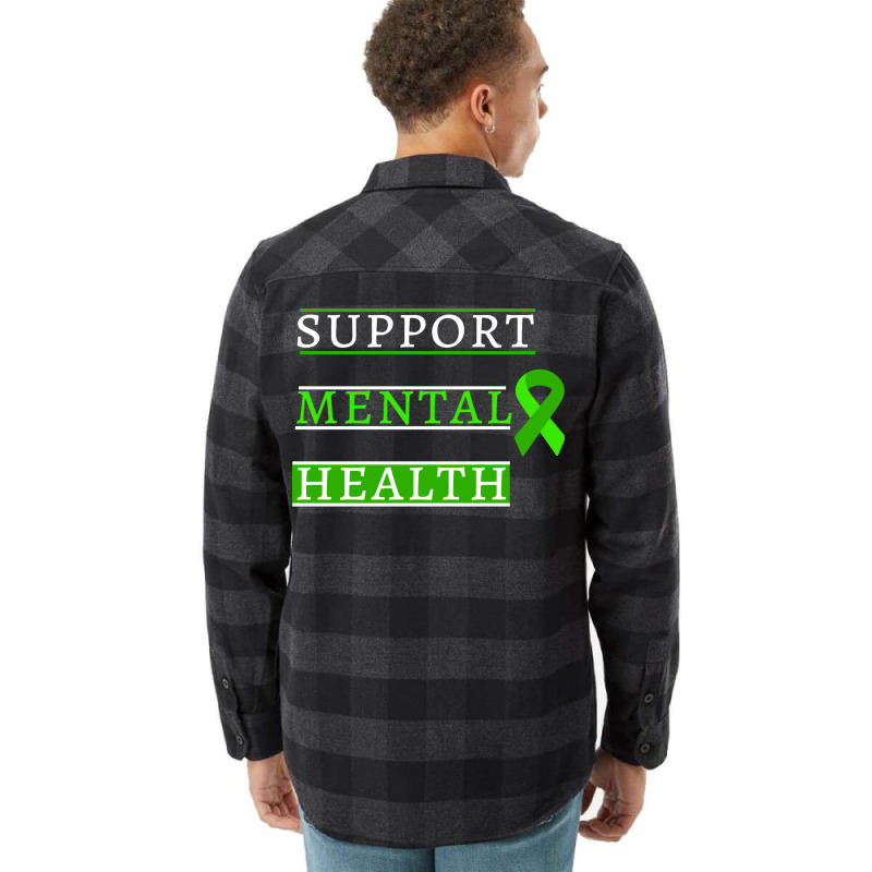 Support Mental Health Retro Flannel Shirt | Artistshot