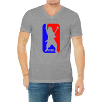 Blue And Red Illustration V-neck Tee | Artistshot