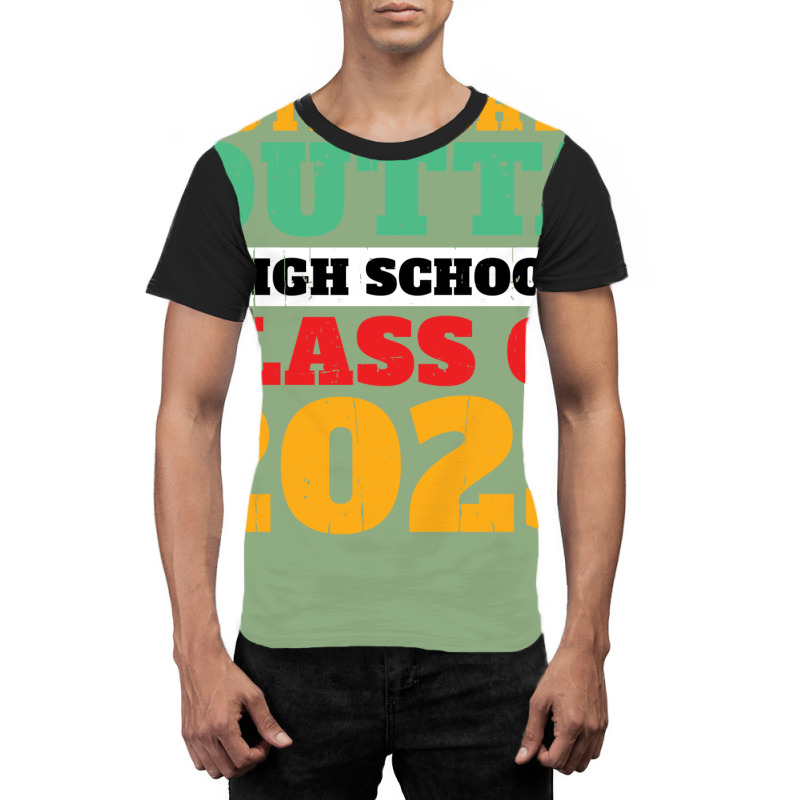 Straight Outta High School Class Of 2023 70s Graphic T-shirt by strosesimonsf | Artistshot