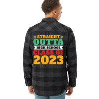 Straight Outta High School Class Of 2023 70s Flannel Shirt | Artistshot