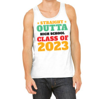 Straight Outta High School Class Of 2023 70s Tank Top | Artistshot