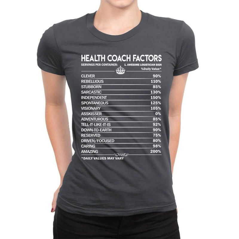 Health Coach T  Daily Factors 2 Gift Item Tee Love Ladies Fitted T-Shirt by pruitttacatax | Artistshot