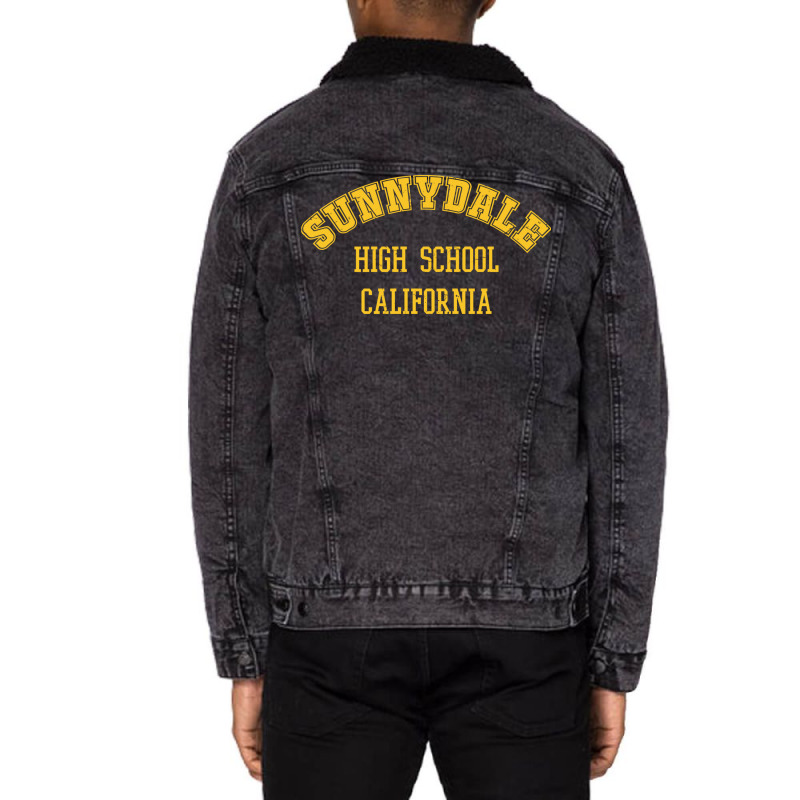 Sunnydale High School Hipster Unisex Sherpa-Lined Denim Jacket by strosesimonsf | Artistshot